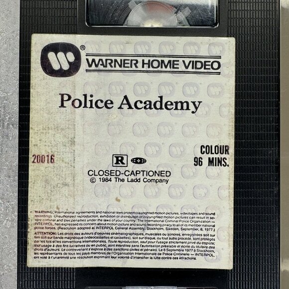 Police Academy VHS Warner Home Video - Black Clamshell Vintage Rare - Picture 11 of 13